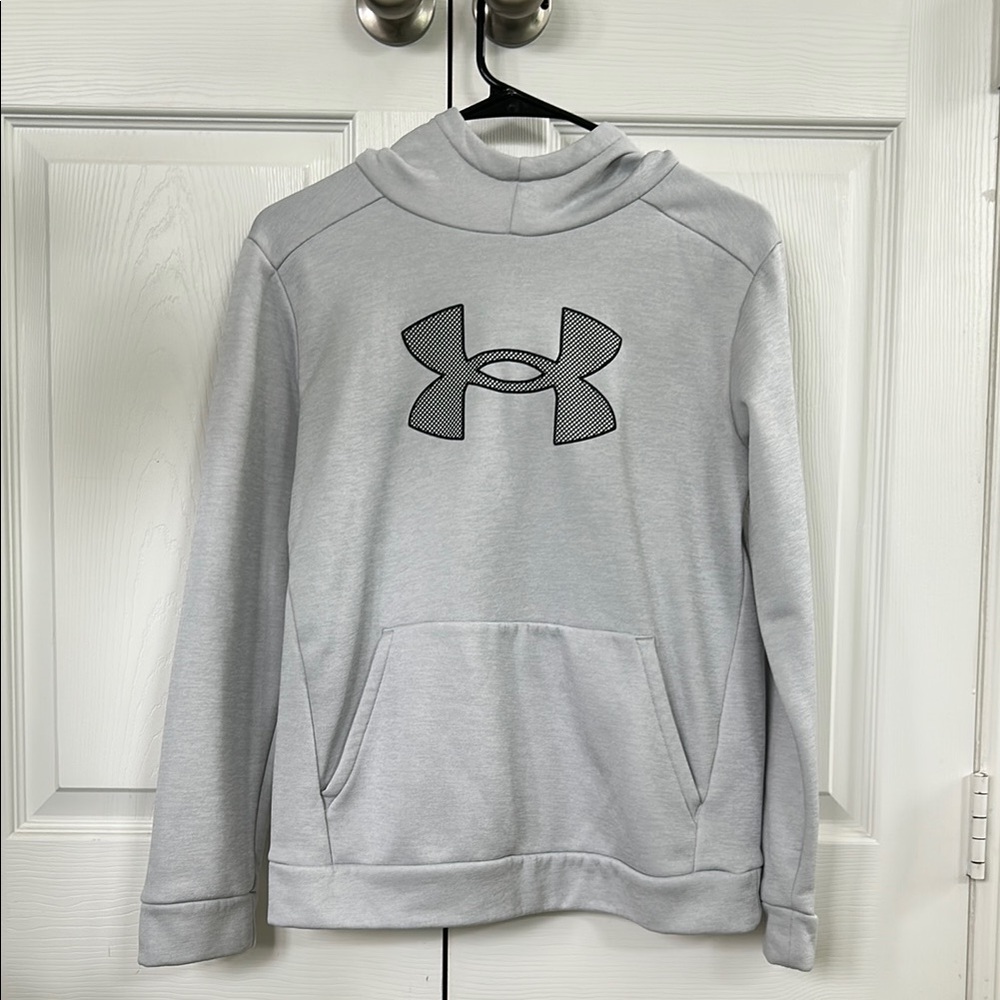 Under Armour Boys Size Large Gray Hoodie